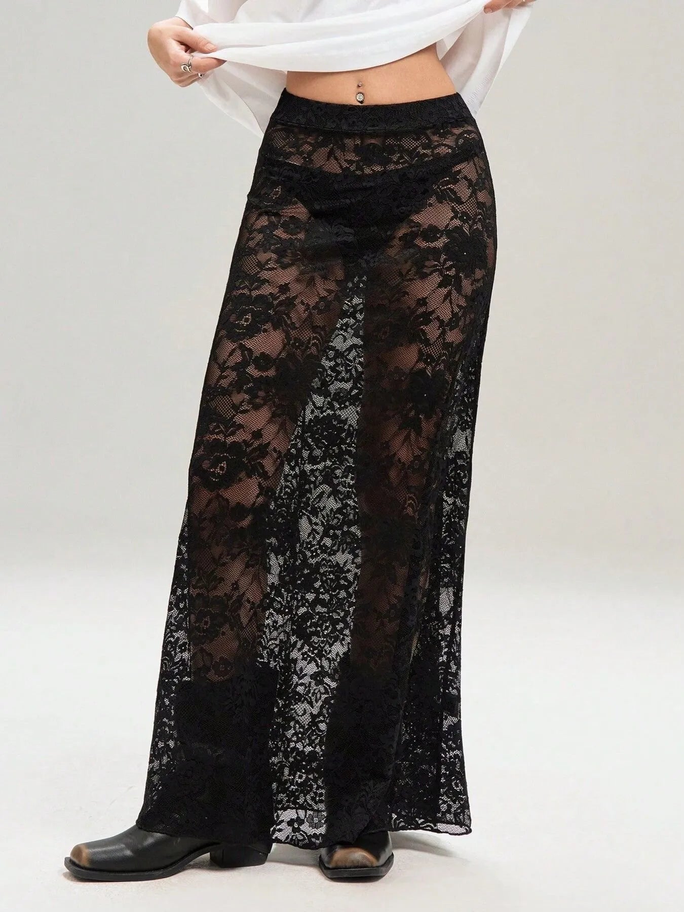 Lace Maxi Skirt | Skirts Daverri Fashions