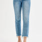 RISEN Full Size High Rise Crop Straight Slim Jeans Plus Size MEDIUM Jeans
