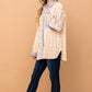 And The Why Floral and Plaid Color Block Shirts with Pocket