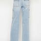 Judy Blue Full Size High Waist Straight Cargo Jeans - DAVERRI FASHIONS