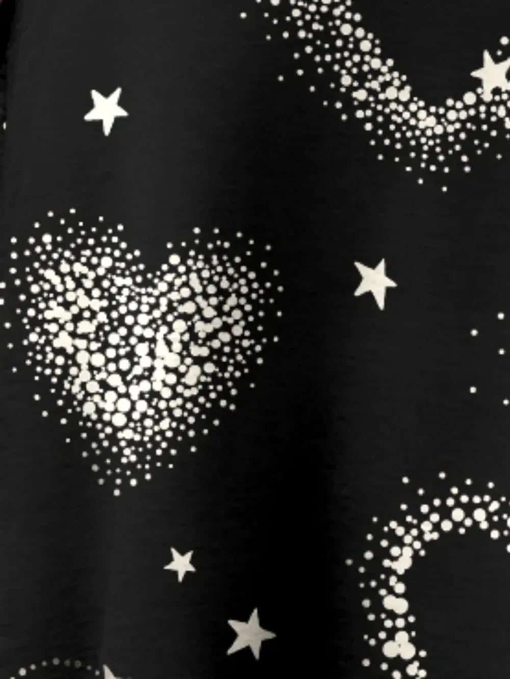 FAM-FAM Heart Printed V-Neck Tank - DAVERRI FASHIONS