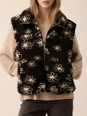Zip Up Vest Coat with Pockets | Vest Jackets Daverri Fashions