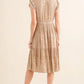 And The Why Boho Printed Tiered Dress Knee Length Dresses