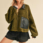 Aemi + Co Collared Neck Zip Up Sherpa Jacket Jackets