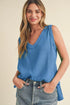 Aemi + Co V-Neck Wide Strap Tank - DAVERRI FASHIONS