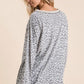 BiBi Leopard Round Neck Long Sleeve T-Shirt