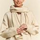 Davi & Dani V-Neck Dropped Shoulder Sweater with Scarf - DAVERRI FASHIONS