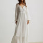 Daverri Fashions Boho Chic Crochet Lace Maxi Dress - DAVERRI FASHIONS
