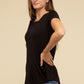 Flowy Round Hem Rayon Short Sleeve Top T-Shirts