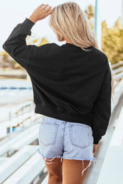 GAME DAY Round Neck Long Sleeve Sweatshirt | Sweatshirts Daverri Fashions