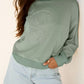 Flower Patch Drop Shoulder Sweatshirt - DAVERRI FASHIONS
