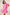 VERY J Plus Size Mineral Washed Woven Mini Dress Pink 1XL Mini Dresses