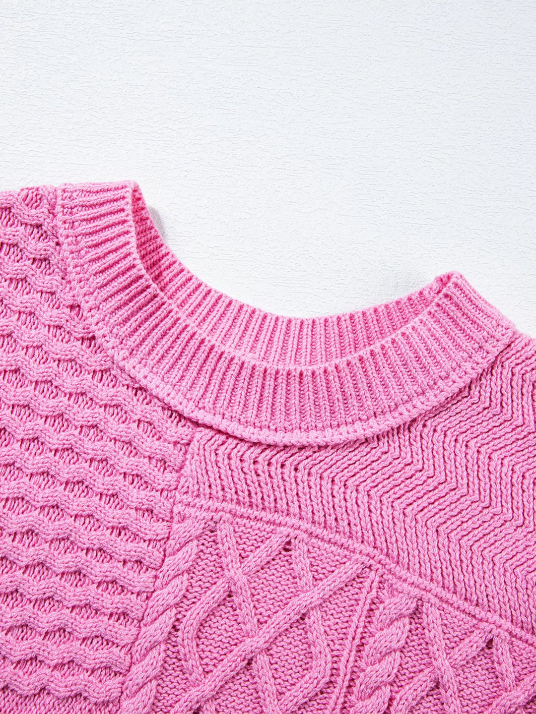 Cable Knit Dolman Sweater Vest | Sweater Vests Daverri Fashions