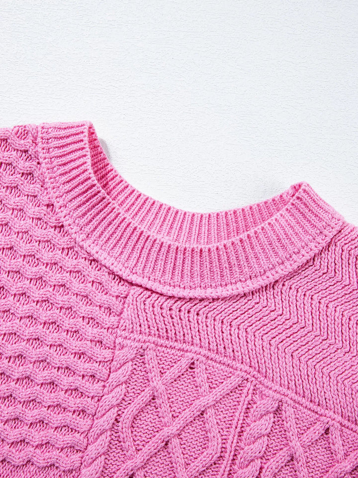 Cable Knit Dolman Sweater Vest | Sweater Vests Daverri Fashions