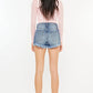 Kancan High Rise Raw Hem Denim Shorts Denim Shorts