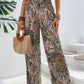 Printed Wide Leg Pants - DAVERRI FASHIONS