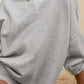 Side Slit Round Neck Long Sleeve Sweatshirt - DAVERRI FASHIONS