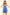 VERY J Adjustable Suspender Overalls with Pockets Royal Blue Shortalls