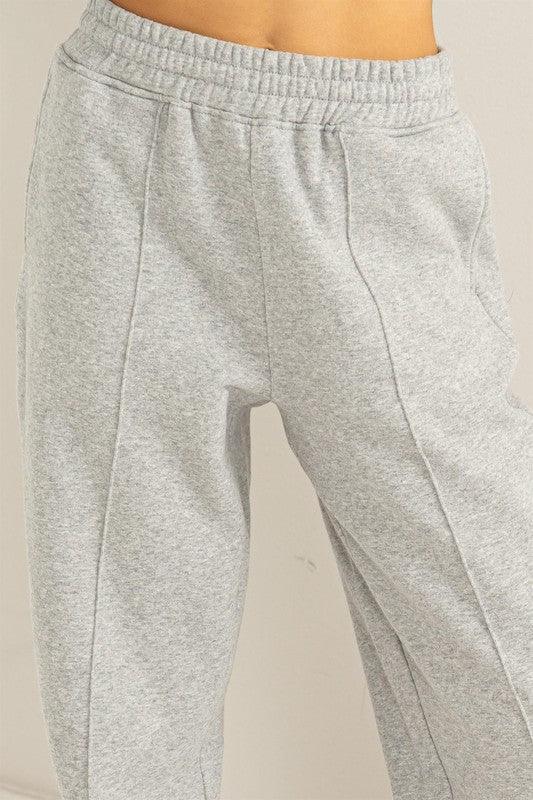 High-Waisted Pintuck Sweatpants Sweatpants