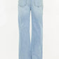 Kancan Distressed High Waist Straight Jeans - DAVERRI FASHIONS