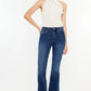 Kancan Cat's Whiskers Raw Hem Flare Jeans - DAVERRI FASHIONS