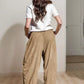 Daverri Fashions Casual Corduroy Wide Leg Pants with Pockets - DAVERRI FASHIONS