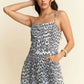 Davi & Dani Leopard Spaghetti Straps Wide Leg Jumpsuit Jumpsuits