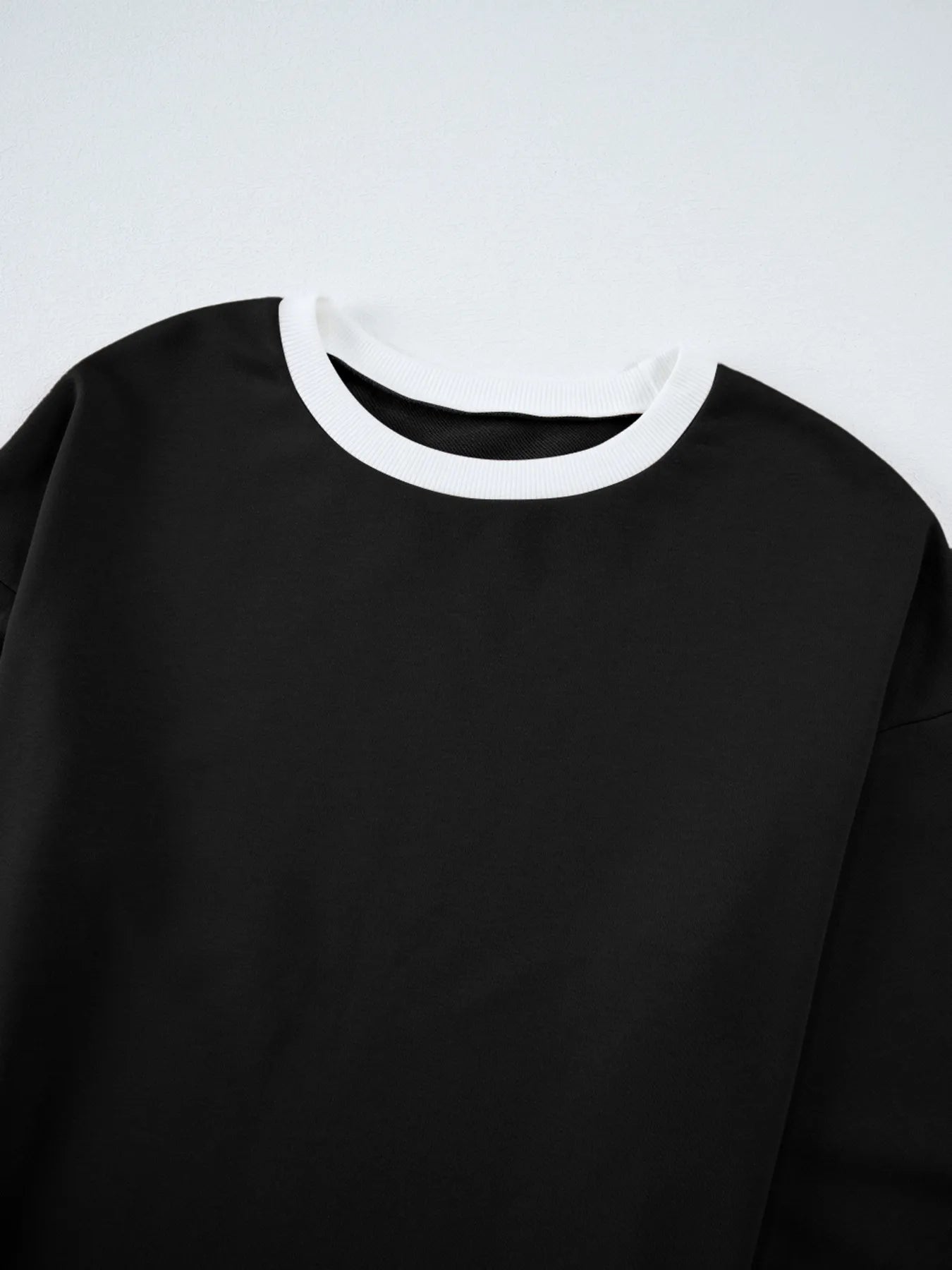 Daverri Fashions black and white ringer t-shirt with contrast trim