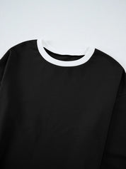 Daverri Fashions black and white ringer t-shirt with contrast trim