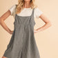 Aemi+Co Plaid Square Neck Romper