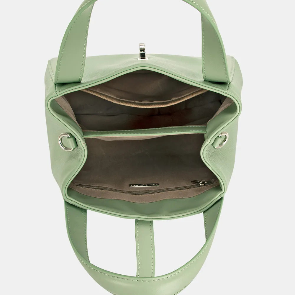 David Jones PU Leather Bucket Bag Handbags