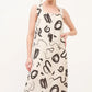 And The Why Square Neck Abstract Printed Maxi Dress - DAVERRI FASHIONS