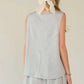 Davi & Dani Drawstring Hem Round Neck Tank and Pants Set Outfit Sets