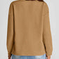 Full Size Texture Round Neck Long Sleeve Sweatshirt - DAVERRI FASHIONS