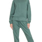 Zenana Scuba Crewneck Pullover & Joggers 2 Pieces Set ASH JADE Sweatsuits