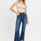 RISEN High Rise Crop Bootcut Fray Hem Jeans