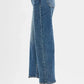 RISEN High Rise Crop Wide Leg Jeans with Step Hem - DAVERRI FASHIONS