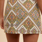 Annie Wear Ethic Woven Jacquard Wrap Mini Skirt Skirts