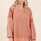 Mittoshop Plaid Panel Mineral Wash French Terry Sweatshirt