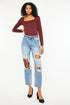 Kancan High Rise Distressed Boyfriend Jeans MEDIUM Jeans