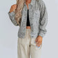 Leopard Button Up Denim Jacket - DAVERRI FASHIONS