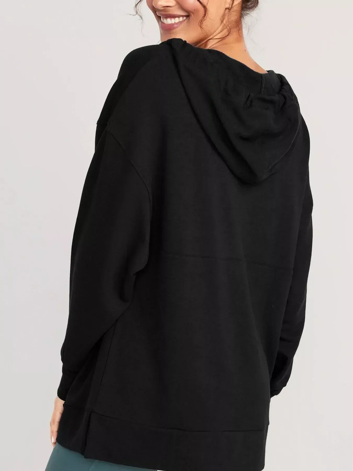 Drawstring Kangaroo Pocket Long Sleeve Hoodie - DAVERRI FASHIONS