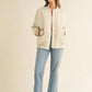 MABLE Back Ruched Utiltiy Bomber Jacket