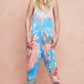 BiBi Tie Dye Knit Mid-length Casual Jumpsuit Jumpsuits