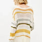 And The Why Abstract Striped Light Weight Loose Sweater - DAVERRI FASHIONS