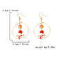 18K Gold-Plated Snowman Christmas Holiday Earrings - DAVERRI FASHIONS