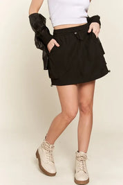 ADORA Drawstring Skort with Pockets | Skorts Daverri Fashions