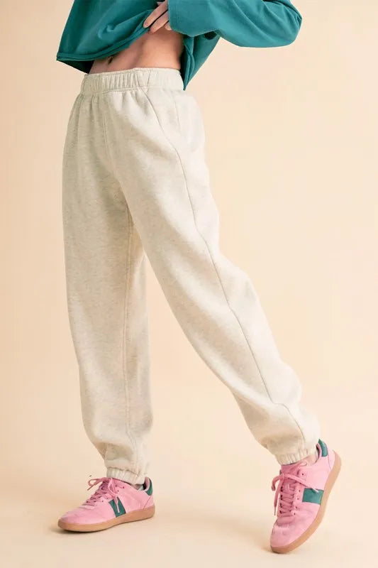 Aemi+Co Drawstring Elastic Waist Joggers Joggers