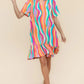 Haptics Tiered Woven Ruffle Hem Dress Knee Length Dresses