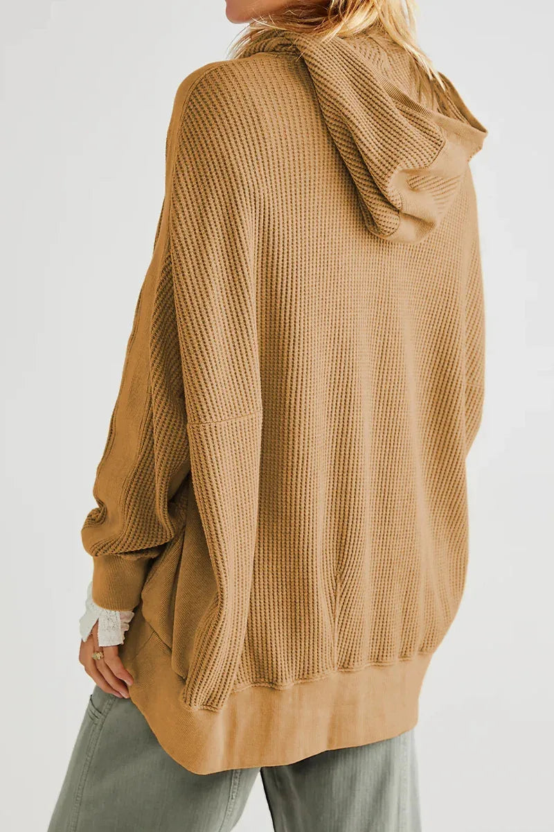 Zip-Up Long Sleeve Jacket - DAVERRI FASHIONS